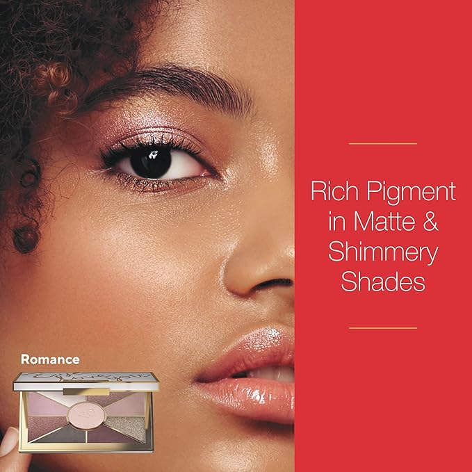 Mirabella Eye Love You Neutral Shimmer Eyeshadow Palette - Makeup Palette w/Ultra Pigmented Pressed Powders, Creamy Matte & Shimmer Pink Eyeshadow Shades - Romance-Velvo Beauty