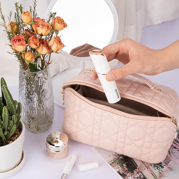 Facial Hair Removal for Women: Electric Hair Removal Device - Rechargeable Painless Face Razor for Chin Upper Lip Peach Fuzz with Light (White)-Velvo Beauty