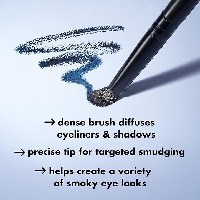 e.l.f. Smudge 'N Smoke Eyeliner Brush, Multi-Use Eyeshadow & Eyeliner Brush For Creating A Perfect Smoky Eye, Vegan & Cruelty-Free-Velvo Beauty