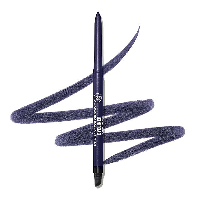 REVLON ColorStay Pencil Waterproof Eyeliner, Smudge-Proof, Eye Makeup with Built-In Sharpener, Packaging May Vary, 209 Black Violet, 0.01 oz-Velvo Beauty