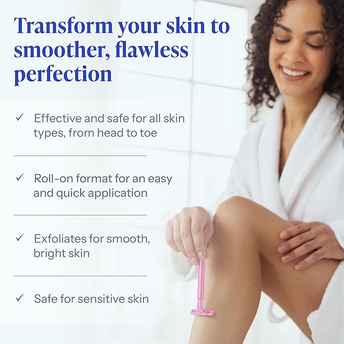 Tend Skin Razor Bump Solution Refillable Roll-On Solution For Unsightly Razor Bumps, Ingrown Hair And Razor Burns, Post Shaving and Waxing Toner for Men and Women, 2.5 Oz-Velvo Beauty