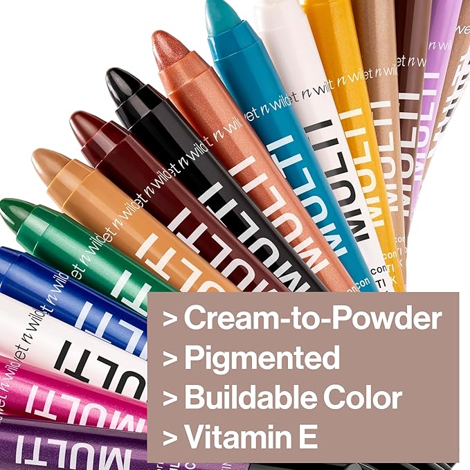 wet n wild Color Icon Cream Eyeliner Eyeshadow Multi-Stick, Moisturizing, Nourishing Velvety Cream-to-Powder Buildable & Blendable Formula, Cruelty-Free & Vegan - Brown Sugar-Velvo Beauty