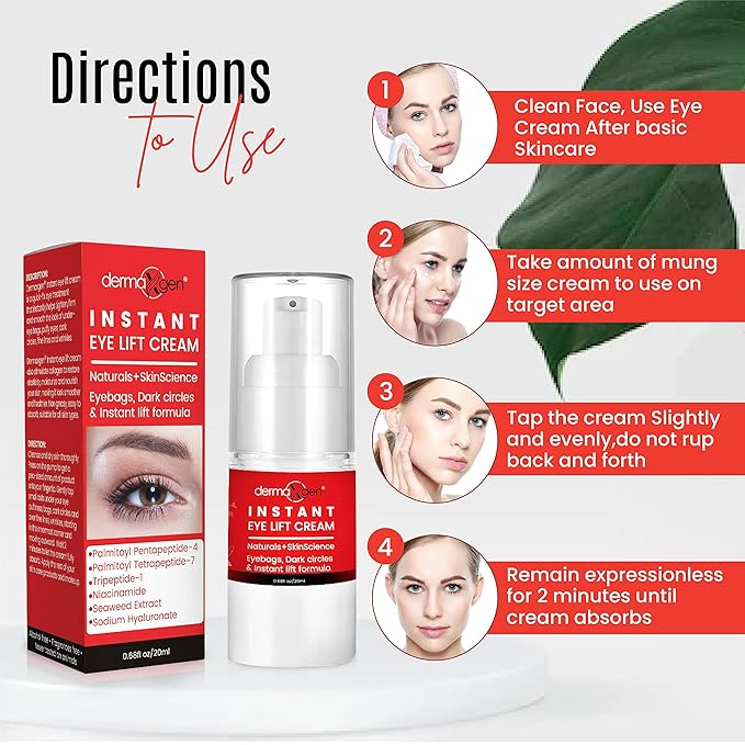 Rapid Reduction Eye Cream - Eye Cream Anti Aging Treatment for Dark Circles - Instant Under Eye Cream - Advanced Peptide Skin Tightening Formula - Instantly Removes Puffiness Wrinkles 20ml-Velvo Beauty