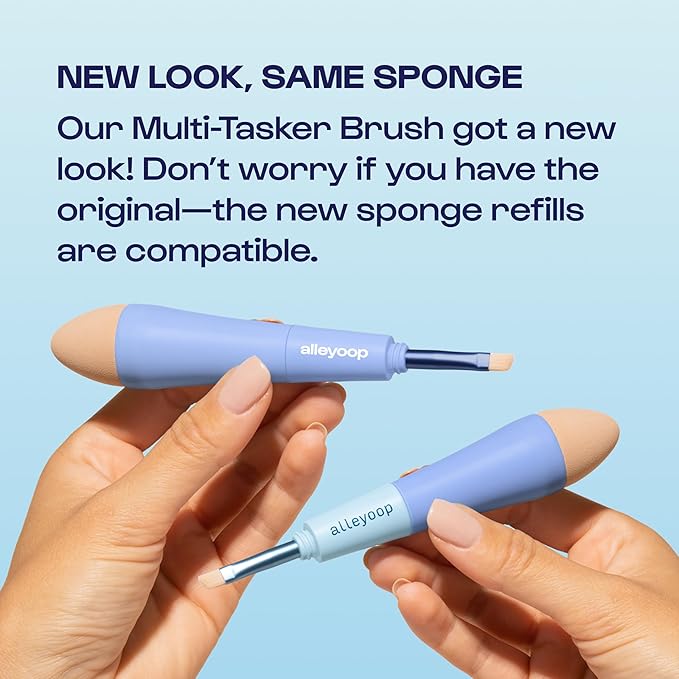Alleyoop Multi-Tasker 4-in-1 Makeup Brush - All-in-One Multi-Tasking Blending Sponge Refill 2-Pack-Velvo Beauty