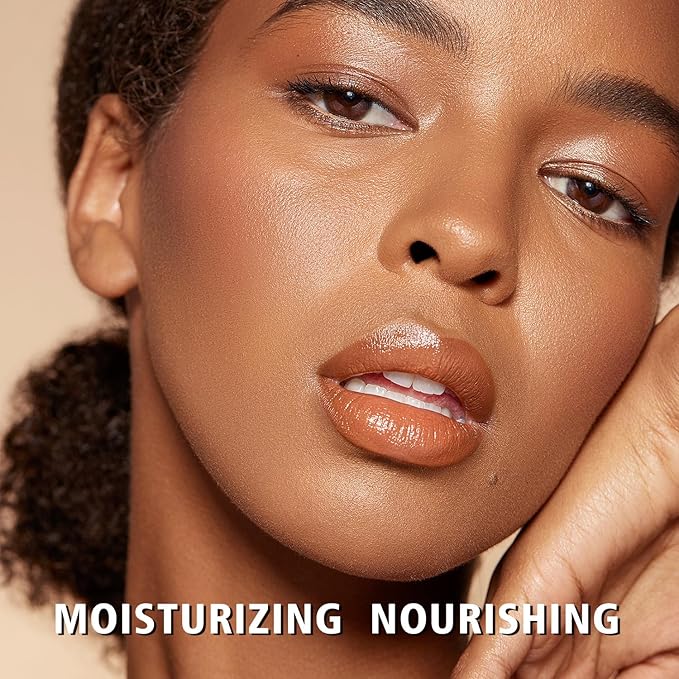 MAKI YIKA Moisture Nude Lipstick for Women Hydrated Tinted Lip Balm for Dry Cracked Lips Weightless Glossy Lip Color Juicy Finish,MA064 Fair Nude-Velvo Beauty