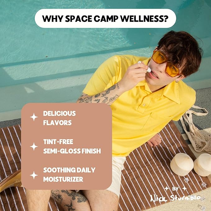 Wellness Jumbo Lip Balm - Coconut Cream Organic Flavored Balm (2 Pack)-Velvo Beauty