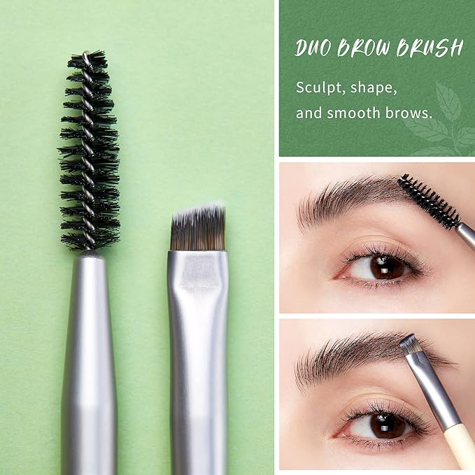 Jessup Eyeshadow Brush Set 8pcs Eye Makeup Brushes Premium Cruelty-Free Eyeshadow Blending Concealer Eyebrow Eyeliner Spoolie Brush Kit T328-Velvo Beauty