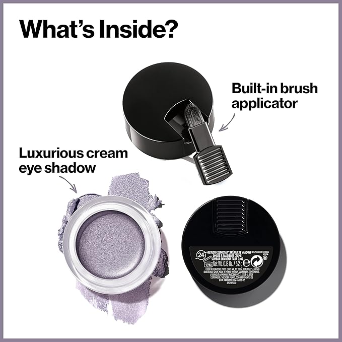 Revlon Crème Eyeshadow, ColorStay 24 Hour Eye Makeup, Highly Pigmented Cream Formula in Blendable Matte & Shimmer Finishes, 720 Chocolate, 0.18 Oz-Velvo Beauty