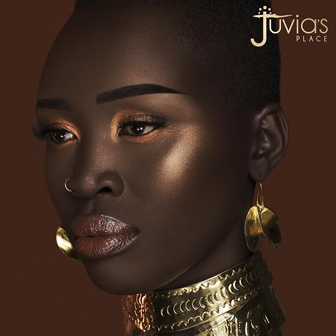 Juvia's Place Palette The Warrior - Warm Golds, Browns & Bronzes, Shades of 9, Warm and Neutral Palette, Pigmented Makeup Palette Eye Color & Shine-Velvo Beauty