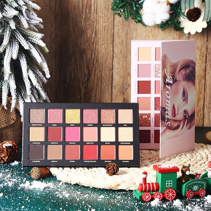 2Pcs Twilight Dusk + Aromas Nude Eyeshadow Palette Makeup Set, Matte Shimmer Glitter Pressed Pearl All Highly Pigmented Blending Powder, Natural Velvet Texture Eye Shadow Kit-Velvo Beauty