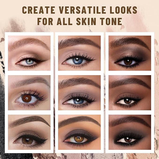 6 Colors Mini Naked Eyeshadow Makeup Palette with Brush Neutral Nude Smoky Eye Shadow Taupe & Brown Matte Make Up Pallet with Mirror Highly Pigmented Long Lasting Waterproof Travel Size Gift Kit-Velvo Beauty