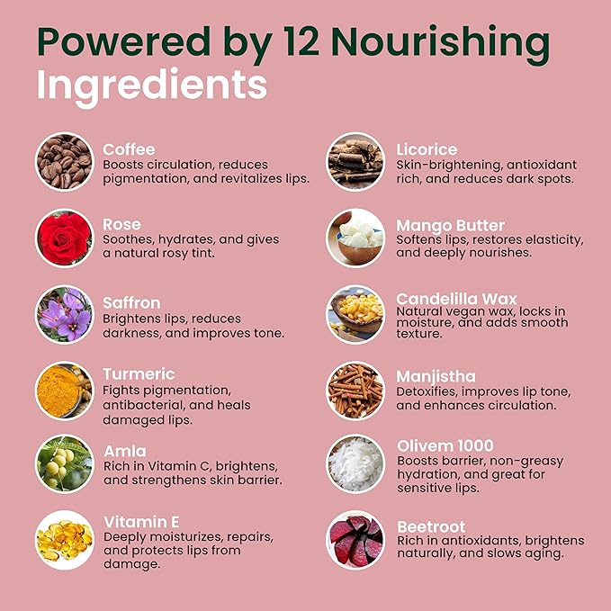 Vegan Lip Balm for Dull, Dark & Smokers' Lips | Naturally – Hydrating & Moisturizing - Antioxidant-Rich-Velvo Beauty