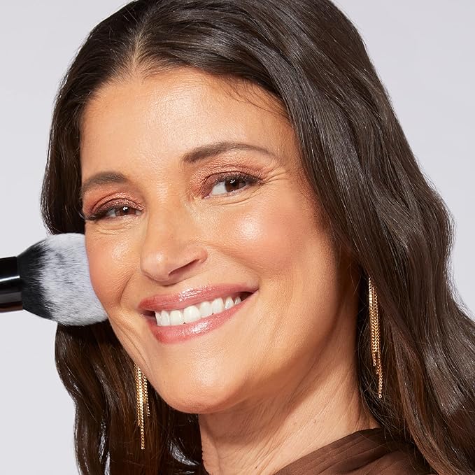 LAURA GELLER NEW YORK Bronze-n-Brighten Multipurpose Bronzer, Deep + Classic Bronzer Brush-Velvo Beauty