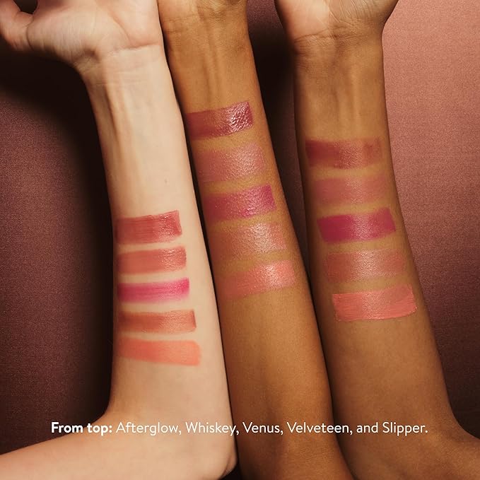 goop Beauty Cream Blush | Sheer Pop of Color for Lips & Cheeks | Vitamin C, Vitamin E, & Safflower Oil | Natural Makeup for Glowing Skin | Paraben & Silicone Free | 0.5 oz | Afterglow - Soft Berry-Velvo Beauty