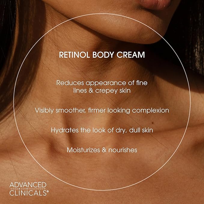 Advanced Clinicals Retinol Cream + Hyaluronic Acid Lotion Face & Body Skin Care. Anti Aging Dry Skin Rescue Creams Reduce Appearance Of Wrinkles, Fine Lines, & Sagging Skin, 16 Oz (Pack of 2)-Velvo Beauty