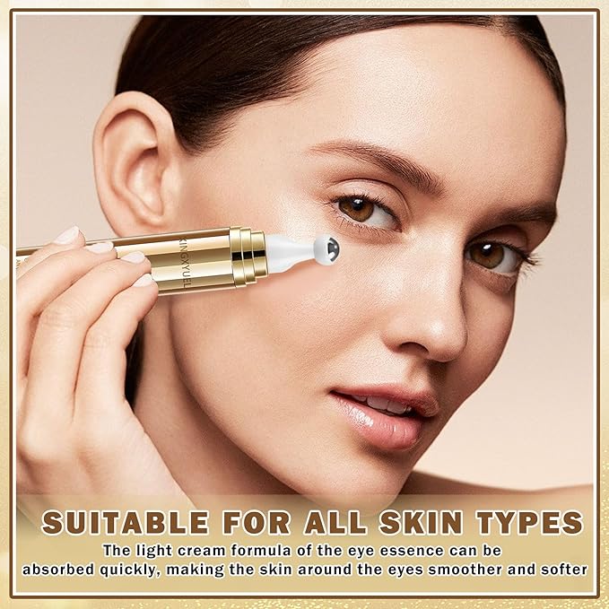 Eye Cream for Dark Circles Puffiness and Bags Eye Serum Eye Roller for Puffy Eyes Under Eye Cream for for Women Daily Skincare Crema Para Las Ojeras-Velvo Beauty