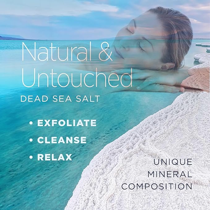 Minera Fine Grain Dead Sea Salt for Bath & Soaking – 57 lbs (3 x 19 lb Bags), Fast-Dissolving, 100% Pure & Natural, Unscented, Skin-Nourishing Bulk Sea Salt-Velvo Beauty