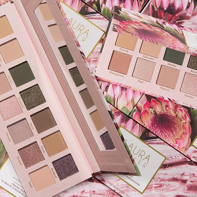 LAURA GELLER NEW YORK Seasonless Staples Fresh Florals 14 Multi-Finish Eyeshadows-Velvo Beauty
