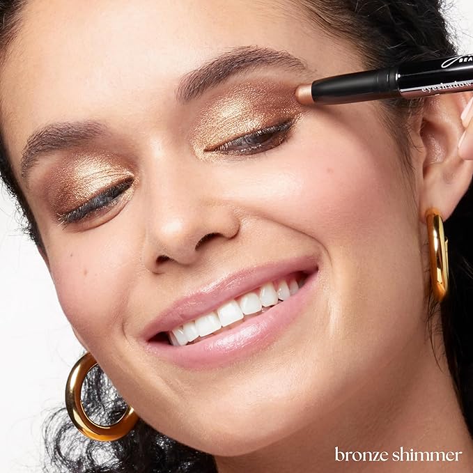 Julep Eyeshadow 101 Cream-to-Powder Waterproof Shadow Stick – Bronze Shimmer – Long-Lasting, Crease-Proof, Luminous Honey Brown Shimmer Eyeshadow with Built-in Smudger-Velvo Beauty