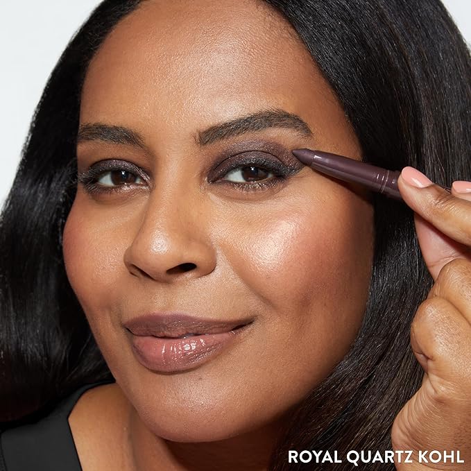 LAURA GELLER NEW YORK Kajal Longwear Kohl Eyeliner Pencil - Royal Quartz - Caffeine and Vitamin E - Smooth & Blendable Liner - Built-In Sharpener-Velvo Beauty