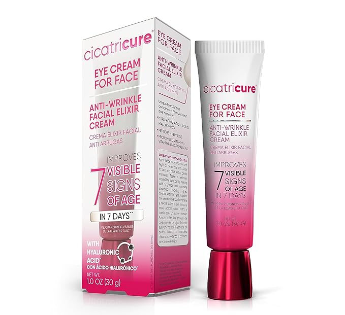 Cicatricure Eye Cream for Face: 7-in-7 Anti-Wrinkle, Peptides & Vitamins Reduce 7 Aging Signs in 7 Days, Hydrating, Oil-Free, 1oz-Velvo Beauty