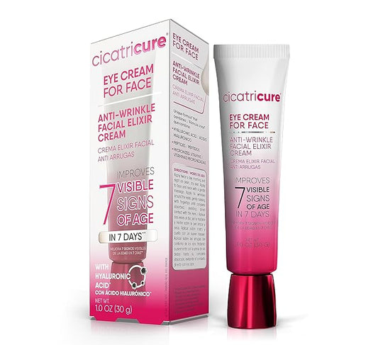 Cicatricure Eye Cream for Face: 7-in-7 Anti-Wrinkle, Peptides & Vitamins Reduce 7 Aging Signs in 7 Days, Hydrating, Oil-Free, 1oz-Velvo Beauty