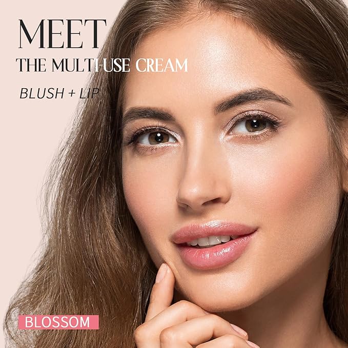 Blush Stick, Cream Blush for Cheeks and Lip Tint, Dewy Finish, Buildable & Blendable Color, Lightweight & Long-Lasting Formula | Warm Pink, 0.53fl.Oz-Velvo Beauty