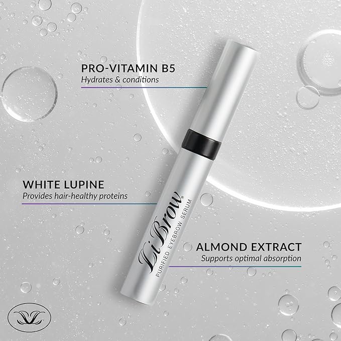 LiBrow® Purified Eyebrow Physician-Formulated Serum XL for Fuller & Thicker Looking Eyebrows | Natural Eyebrow Enhancer Safe for Sensitive Skin | 6-Month Supply (6ml)-Velvo Beauty