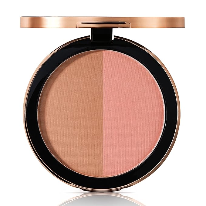 M. Asam Magic Finish Satin Blush Dark Honey & Nude Flush (0.14 Oz) – Make-Up Powder Blush For A Fresh & Radiant Look With Hyaluronic Acid & Ultra-Fine Color Pigments For Fuller Looking Cheeks-Velvo Beauty