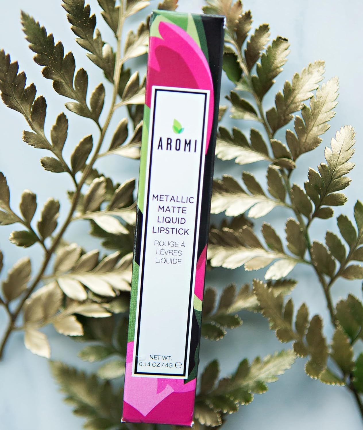 Aromi Tan Metallic Liquid Lipstick | Sepia Bronze Lip Color with Shimmery Finish, Vegan, Cruelty-free, Long-Lasting, Smudge-Proof, Handmade (Peachy Tan)-Velvo Beauty