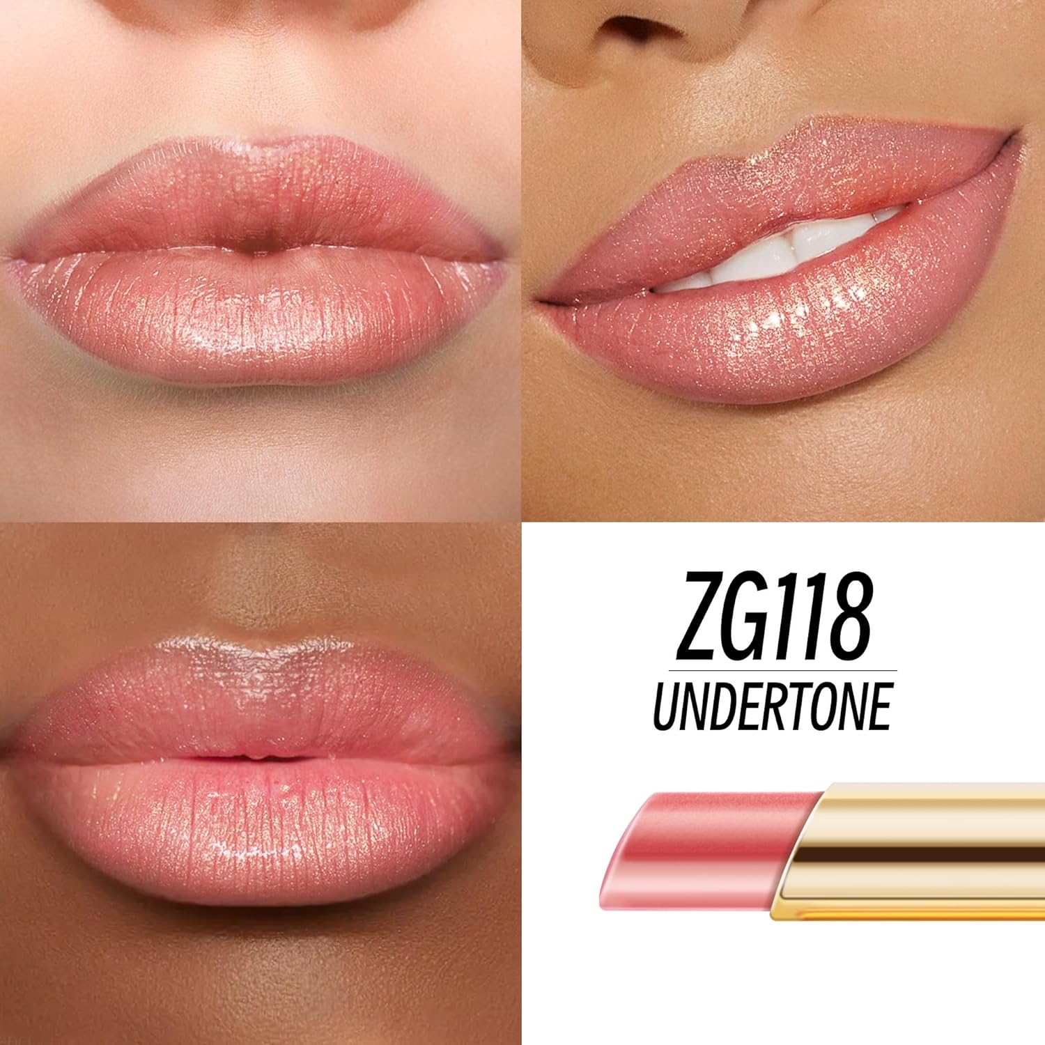 Nude Lipstick Moisturizing for Women Shimmer Tinted Lip Balm Hydrating Nourishing Lip Gloss Vegan& Cruelty Free Lip Makeup, ZG118 Undertone-Velvo Beauty