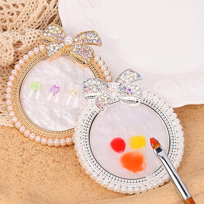 Nail Palette Knot Nail Polish Palette Nail Tray for Nail Art Nail Polish Mixing Palette Nail Art Display Board-Velvo Beauty