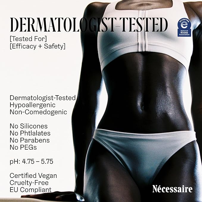 Nécessaire The Body Lotion with Pump. Fragrance-Free. Multi-Peptide Firming Lotion to Moisturize, Firm, Strengthen. 2.5% Niacinamide, Vitamin C/E + Omega 6/9. 450ml / 15.2 fl oz-Velvo Beauty