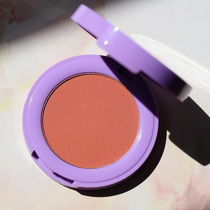 Half Caked In Bloom Powder Blush | vegan & cruelty-free, fragrance-free, highly pigmented, primer-infused | 3.8g (Liv On Sunday)-Velvo Beauty