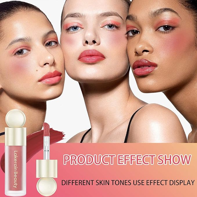 Liquid Blush,Natural Soft Cream Face Blush Matte Cheek Tint,Lightweight,Moisturizing,Waterproof,Long Lasting Face Blush Stick(4#)-Velvo Beauty