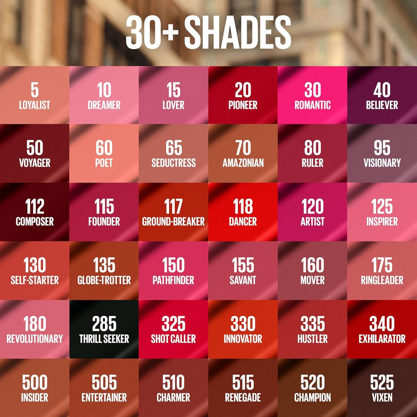 Maybelline Super Stay Matte Ink Liquid Lipstick Makeup, Long Lasting High Impact Color, Up to 16H Wear, Hustler, Red Brown, 1 Count, Packaging May Vary-Velvo Beauty