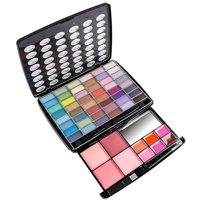 SHANY Glamour Girl Makeup Kit Eyeshadow Palette with Eyeshadows, Blushes, Lipstick Lip-gloss, Makeup Mirror, Makeup applicators, Premium Gift Packaging - Vintage-Velvo Beauty