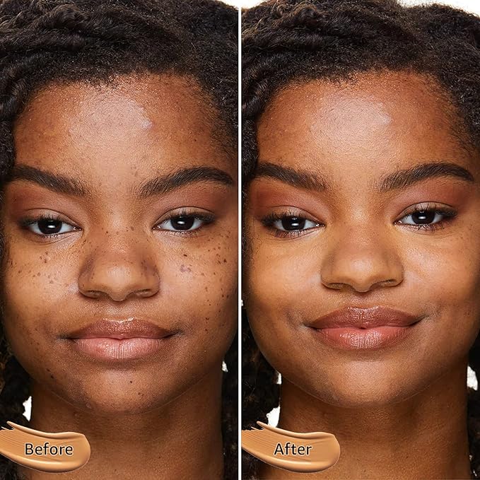 Mushroom Head Air Cushion CC Cream Foundation - Moisturizing & Long-Lasting BB Cream Concealer Makeup Base for All Skin Types, Brighten Long - Lasting Even Color Correcting Concealer (Medium Deep)-Velvo Beauty