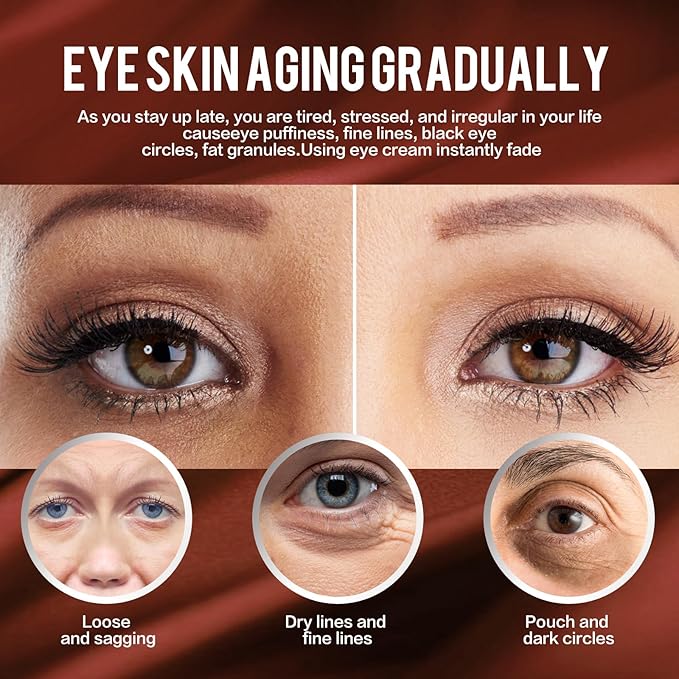 Retinol Eye Cream,Anti Aging Eye Cream, Retinol Eye Stick for Dark Circles and Puffiness Bags Treatment, Eye Balm Instantly Brighten,Under Eye Cream,Eye Cream for Wrinkles,Reduces Fine Lines-Velvo Beauty