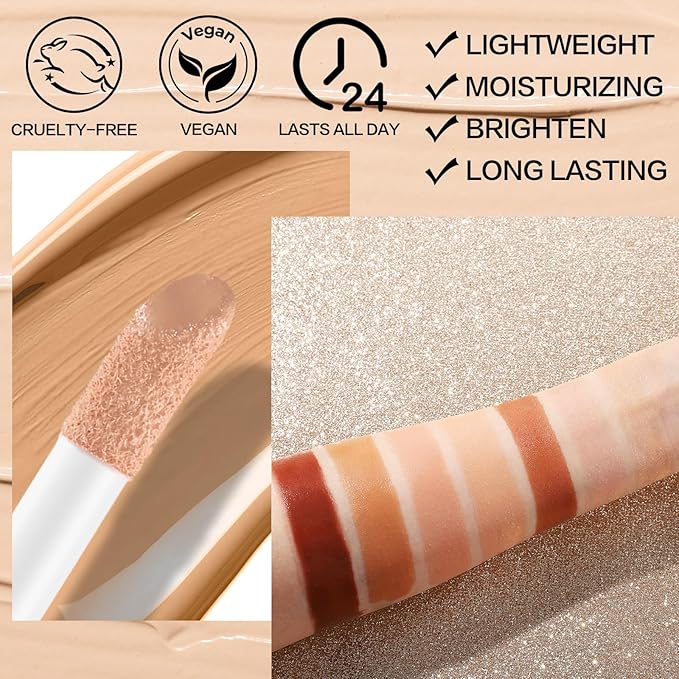 UCANBE Halo Glow Liquid Filter, Face Complexion Booster For Radiant Skin All Day Longwear, Soft-Focus Look Sodium Hyaluronate Vegan & Cruelty-Free - 0.91OZ Fair-Velvo Beauty