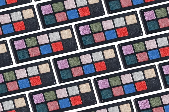 Chromatic Eye Shadow Palette 10 Shades | Multichromatic Finish | High Pigmentation and Long Lasting | Creamy Formula with Hyaluronic Acid | Magnetic Case (Chromatic 3)-Velvo Beauty