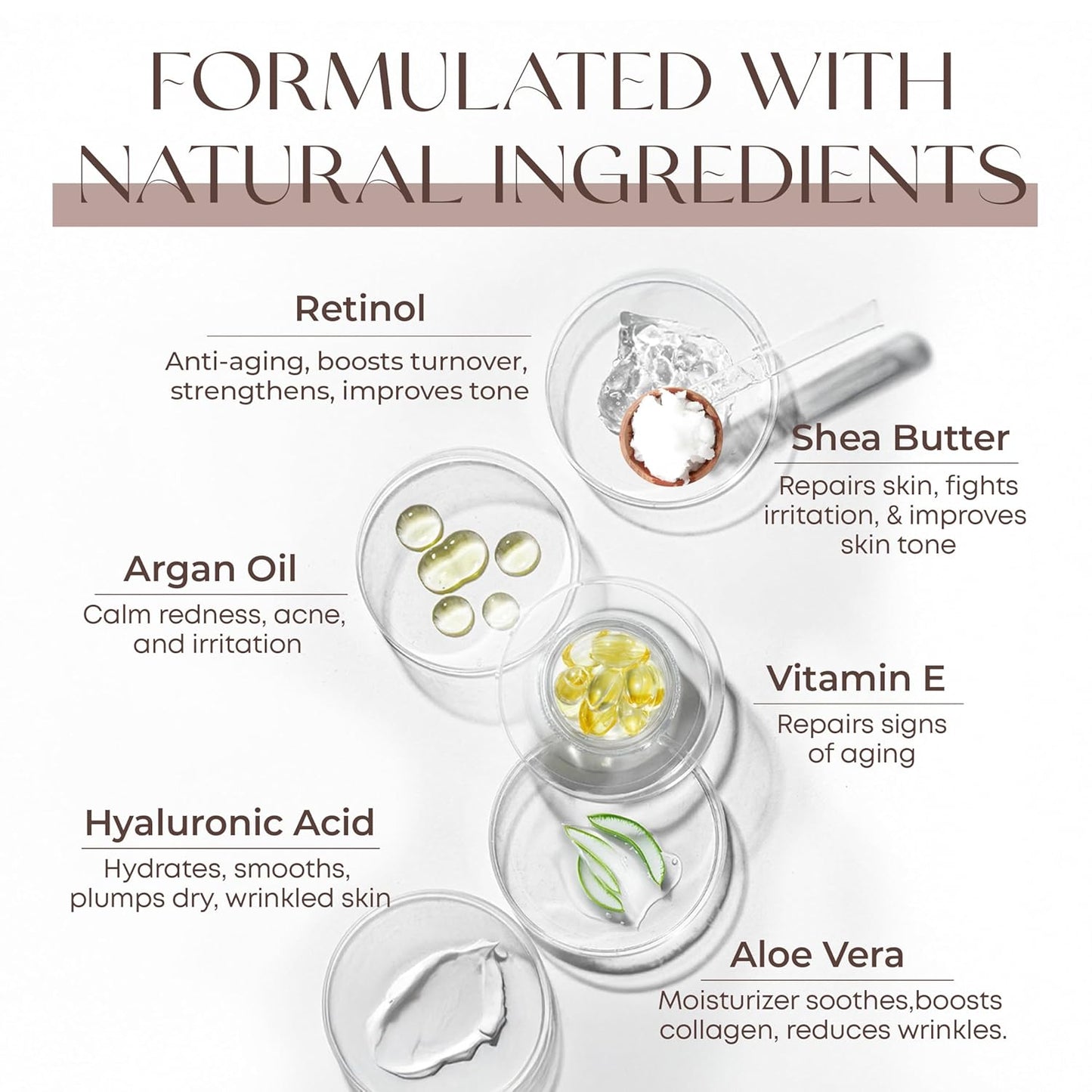 Retinol & Vitamin E Face Moisturizer - Dermatologist Tested, Hydrating, Restores Sun-Damaged Skin, Anti-Aging - Reduces Acne Scars, Clean Beauty, Cruelty-Free Korean Skincare - 1.69 Fl oz-Velvo Beauty