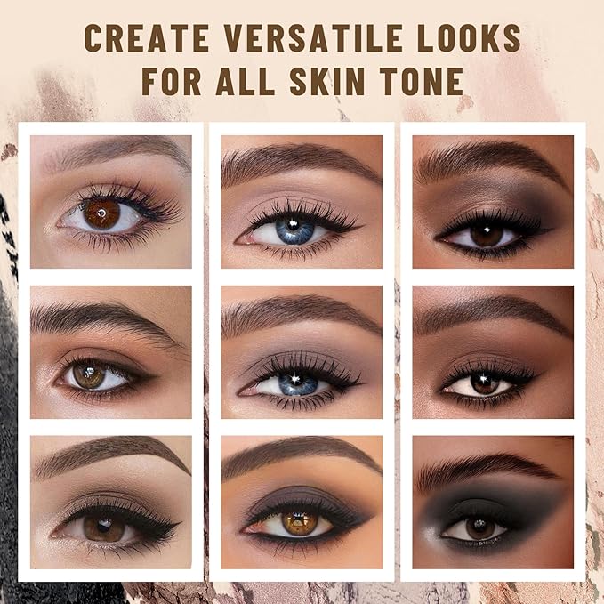 6 Colors Mini Naked Eyeshadow Makeup Palette Neutral Nude Smoky Eye Shadow Taupe & Brown Matte Make Up Pallet with Mirror Highly Pigmented Long Lasting Waterproof Travel Size Gift Kit 01-Velvo Beauty