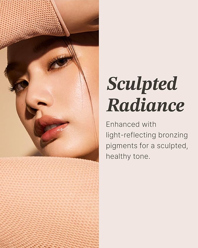 Glint Sheer Bronzer Stick (Smoked, 0.24oz) - Creamy Buildable, Blendable Formula for Natural Contour, Long-Lasting, Smooth, Versatile Use. Korean Makeup. Nose, Face, Cheeks.-Velvo Beauty