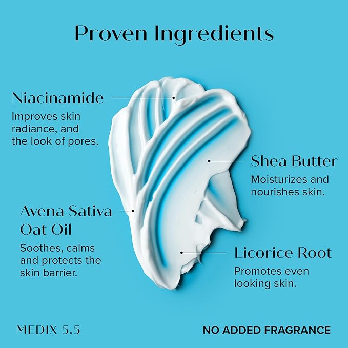 MEDIX Fragrance Free Niacinamide Face Moisturizer + Shea Butter Cream For Face & Body Lotion | Anti Aging Skin Care Firming Cream For Wrinkles, Dark Spots, Large Pores, 15 Fl Oz, 2-Pack-Velvo Beauty