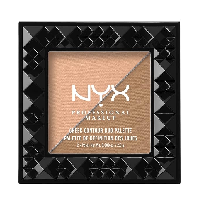 NYX PROFESSIONAL MAKEUP Cheek Contour Duo Palette, Two To Tango, 0.18 Ounce-Velvo Beauty