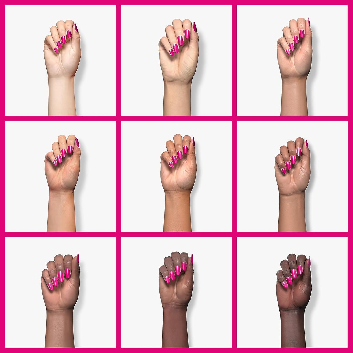 Beetles Pink Gel Nail Polish - Year 2 Kilo 15ML Gel Polish, 1 Pcs Hot Pink Colors, Soak off UV LED Lamp Nail Art Manicure Salon DIY Nail Design for Girls-Velvo Beauty