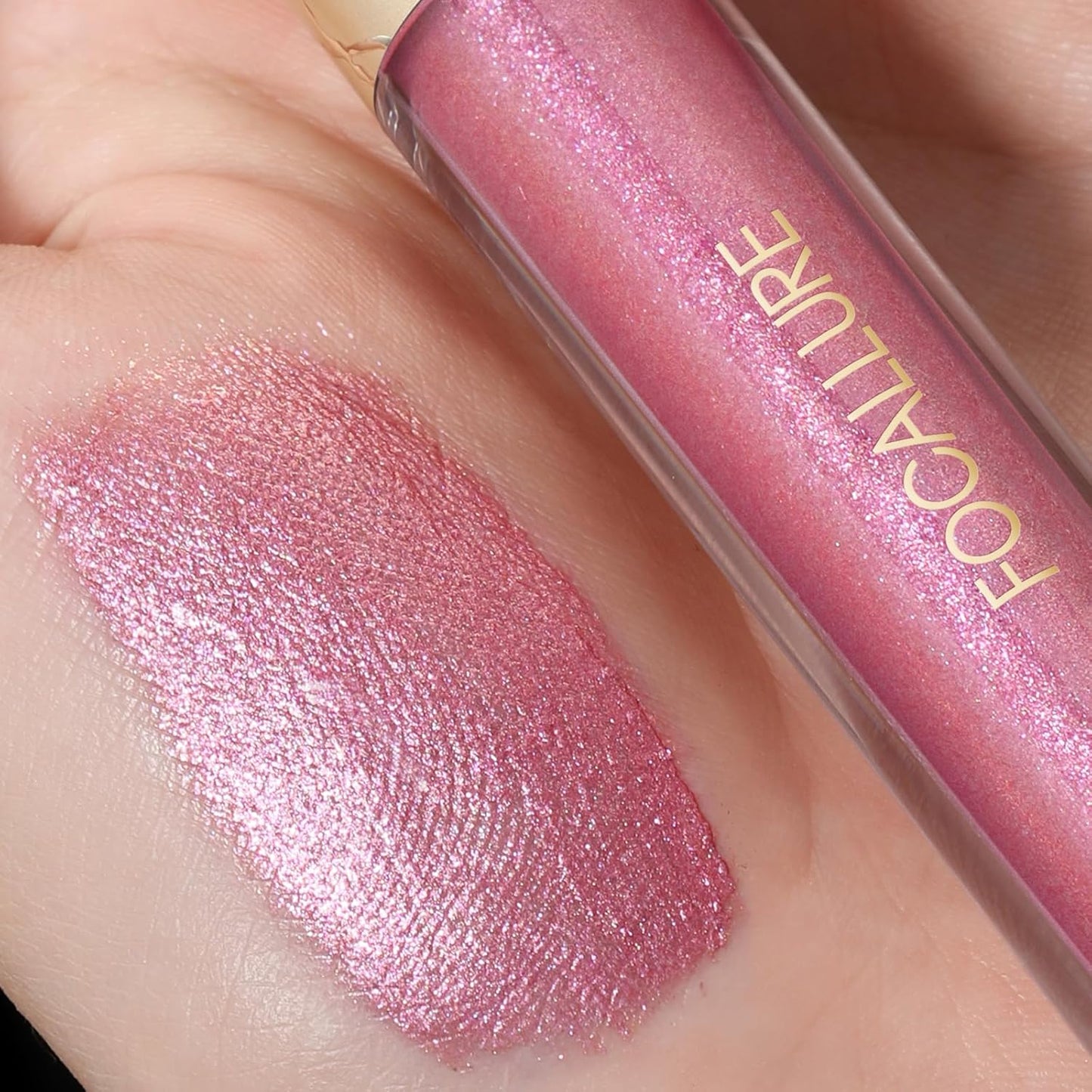 FOCALLURE Metallic Liquid Lipstick,Non Stick Cup Lip Gloss,High Impact Lip Color with Transfer-proof Wear,Long Lasting & Waterproof Lipstick Makeup for Women,One Promise-Velvo Beauty