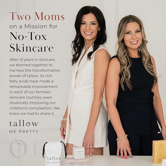 Unscented Lip Balm, Ultra-Soothing, Deeply Hydrating Tallow Lip Balm with Grass Fed Beef Tallow, Beeswax, Jojoba Oil & More, Non Toxic Lip Care, Made in the USA, 0.15 Oz.-Velvo Beauty