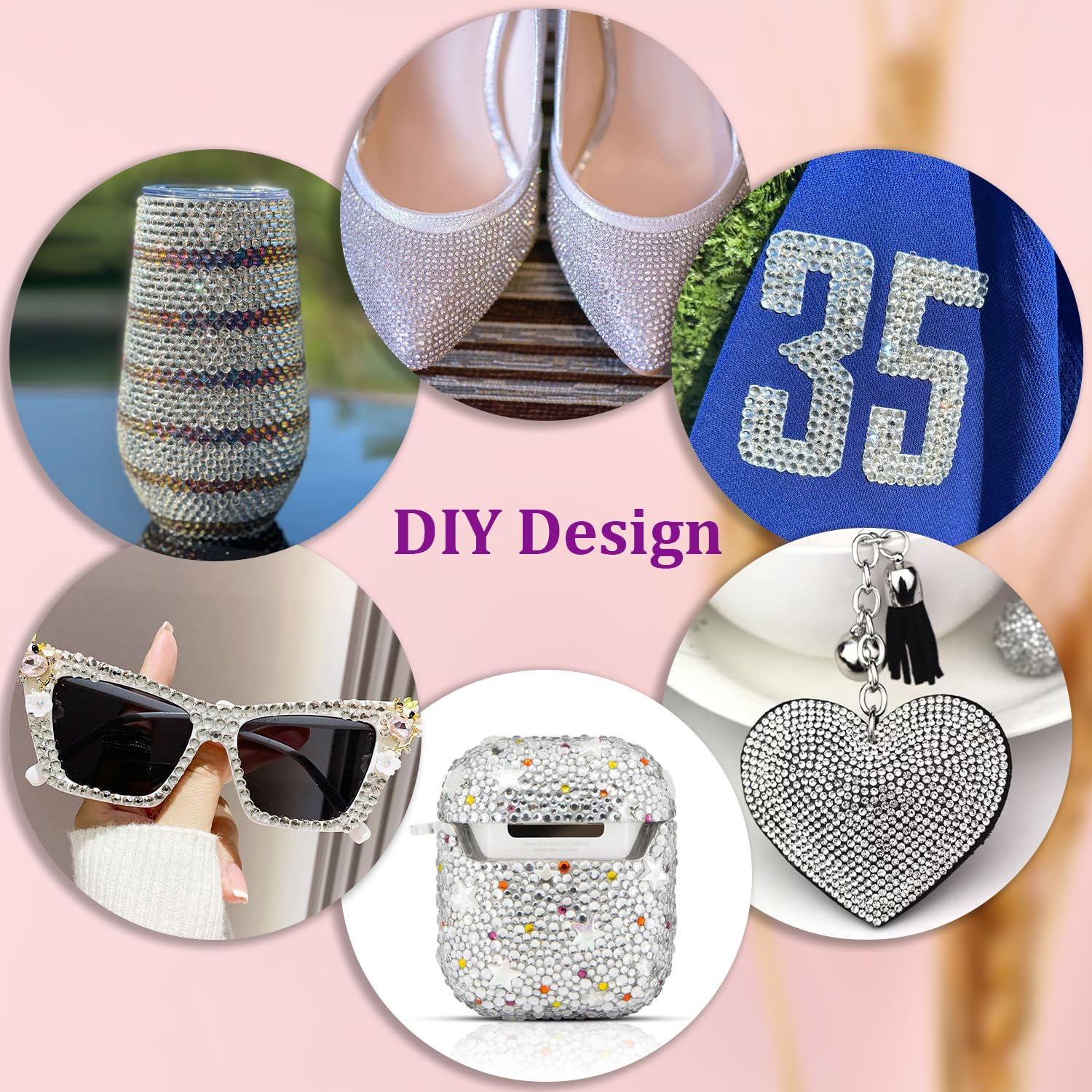 25000Pcs Resin Rhinestones with Tweezers for Crafting, Silver Clear 2-6mm Mixed Sizes Flatback Gems, Bedazzling Crystal for DIY Crafts Clothing Tumblers Mugs Shoes Fabric Decor Nail Art-Velvo Beauty